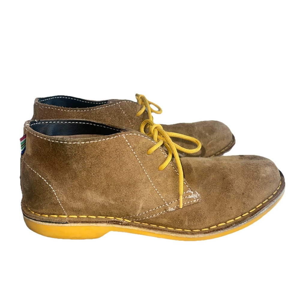 Veldskoen Heritage Vilakazi Yellow Sole Men's US Size 8 Brown Suede Chukka Boot